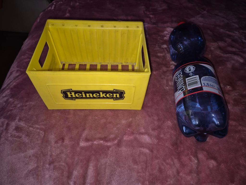 Heineken bierkratje (klein formaat) voor CD, Ophalen of Verzenden, Zo goed als nieuw, Overige typen, Heineken