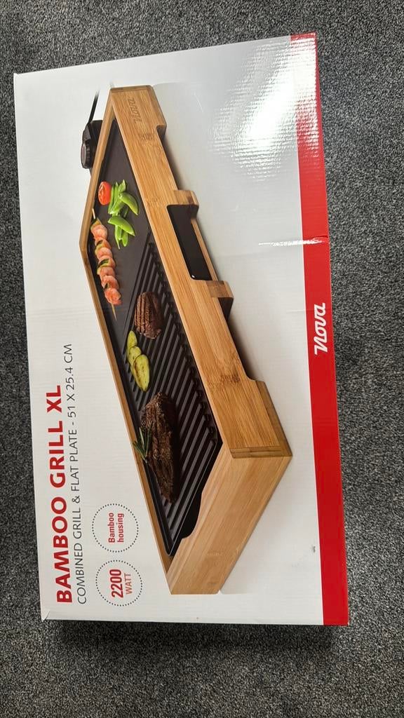 Nova grillplaat nieuw!, Witgoed en Apparatuur, Ophalen of Verzenden, Nieuw, 4 t/m 7 personen