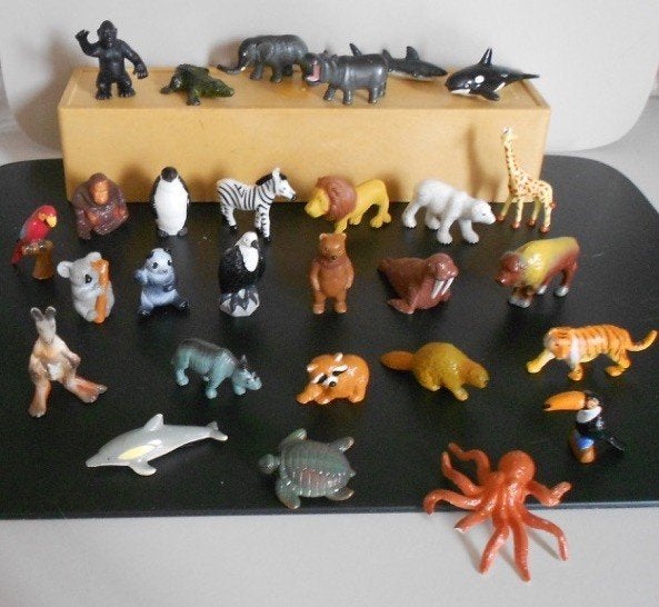 Hardplastic Beesten = 28 sts = 1 koop : oa Schildpad Orka, Verzamelen, Ophalen of Verzenden, Zo goed als nieuw