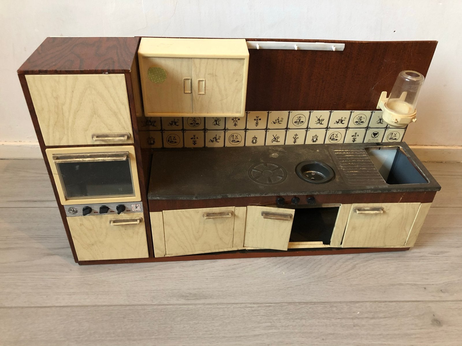 Vintage blikken speelgoedkeuken - Jaren '50/'60, Ophalen of Verzenden, Gebruikt, Jongen of Meisje