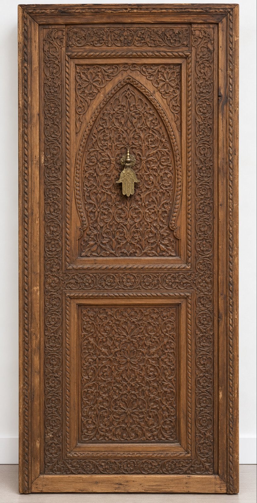 Prachtig handgesneden Marokkaanse deur - 207x80 cm, Ophalen