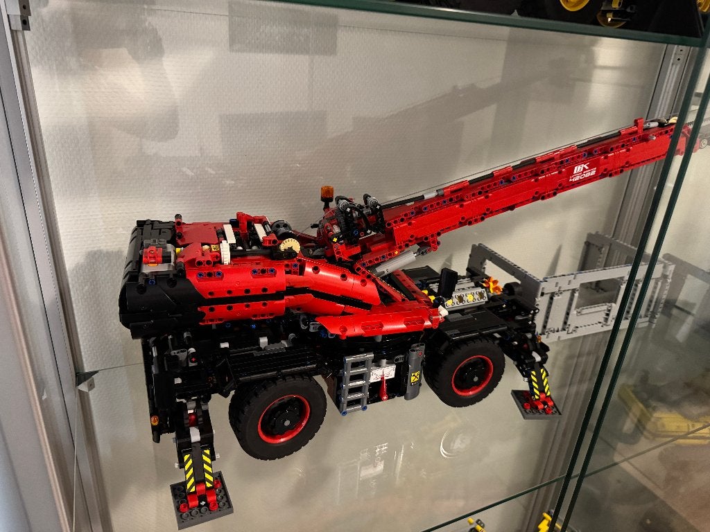 Lego Technic teleskoopkraan 42082, Ophalen, Compleet, Lego, Zo goed als nieuw