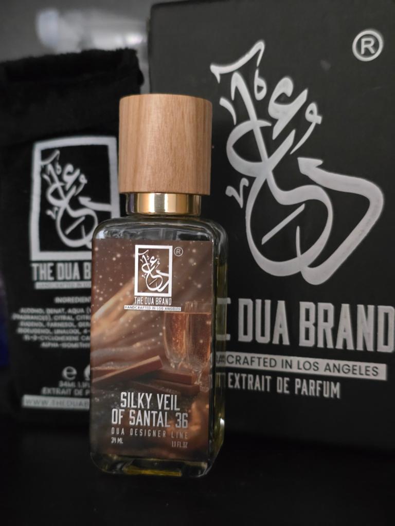 The Dua Brand Silky Veil of Santal 36 Extrait de Parfum, Ophalen of Verzenden, Zo goed als nieuw