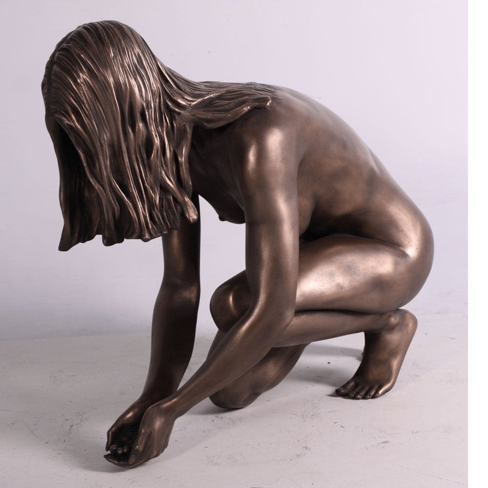 Debbie Bronze – Tuinbeeld Hoogte 167 cm - polyester, Ophalen, Overige materialen, HorecaBeelden, Nieuw