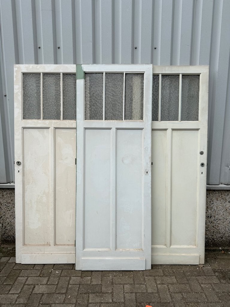 3 antieke paneeldeuren met bovenlicht 79 x 214, La belle porte, Jurgen.hoogenboezem@gmail.com, Minder dan 80 cm, Binnendeur