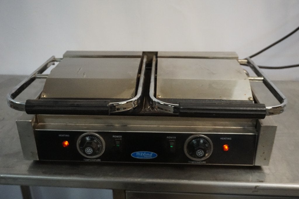 Maxima dubbele contactgrill contact grill paninigrill, Ophalen, Gebruikt