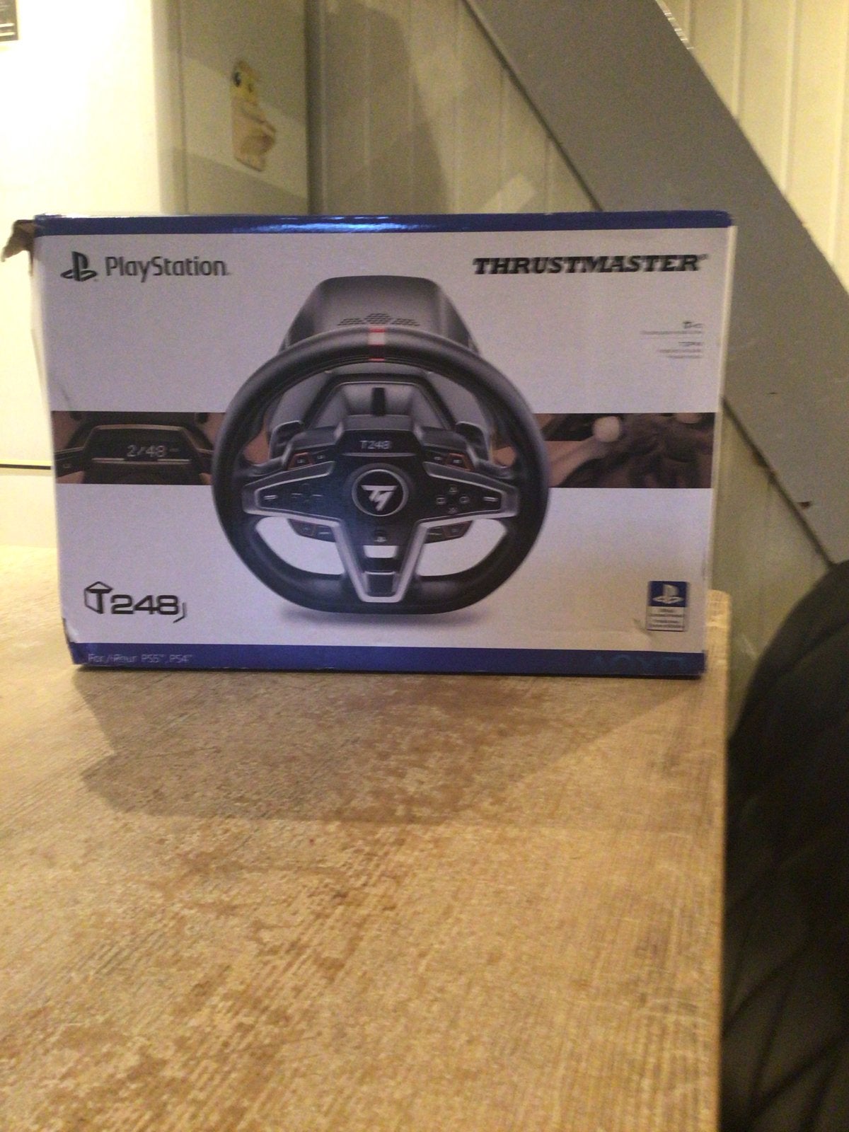 Thrustmaster T248 racestuur en pedalen voor PlayStation, Spelcomputers en Games, Ophalen, Zo goed als nieuw, Stuur of Pedalen