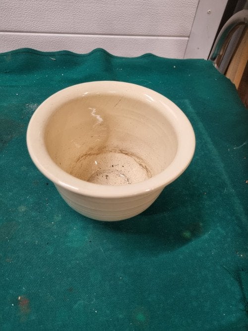 bloempot creme aardewerk [1], Ophalen of Verzenden, 'T Olde Gre-j, Info@toldegrej.nl, Endepoelstraat 20f Didam