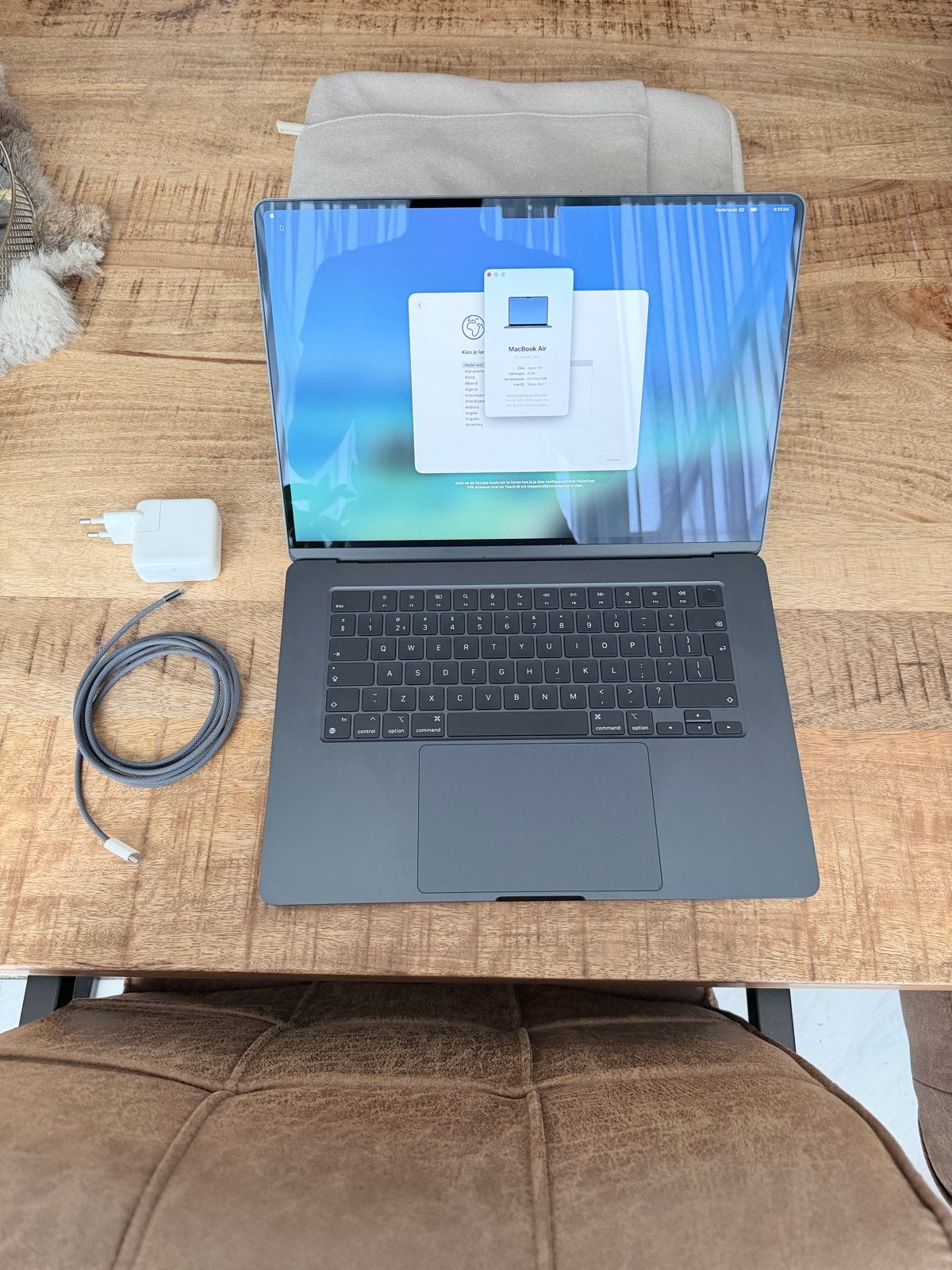 MacBook Air 15-inch M3 2024 - Zo goed als nieuw, Computers en Software, Apple Macbooks, Ophalen, 8 GB, Zo goed als nieuw, MacBook Air