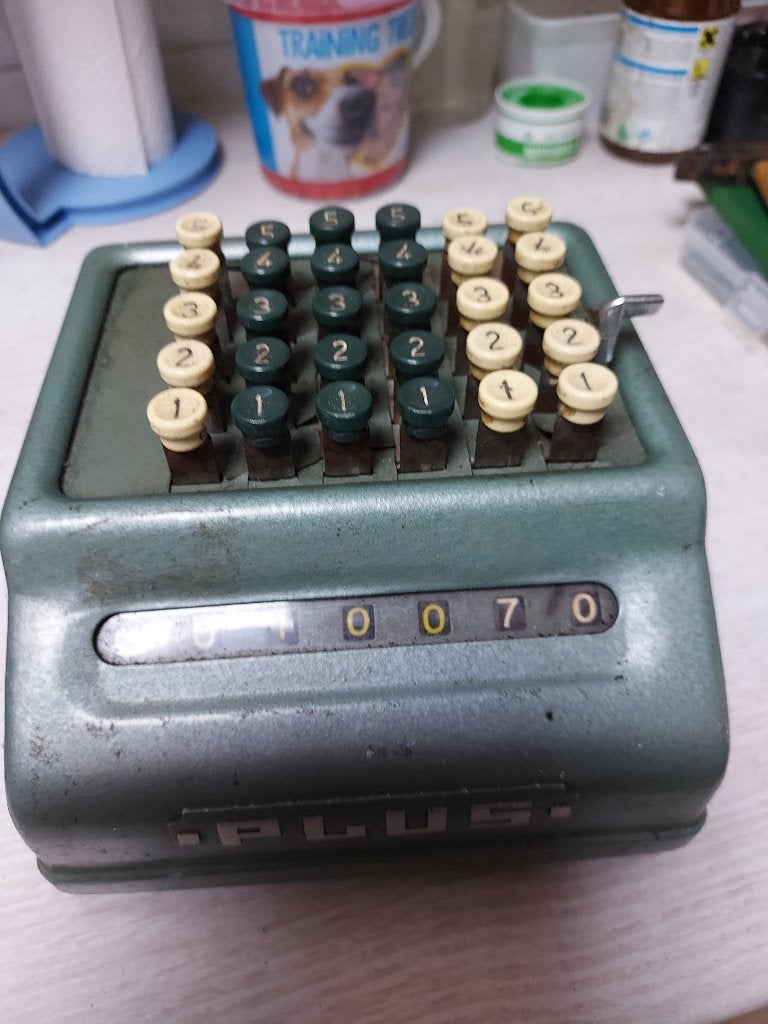 Kleine Plus TELMACHINE, REKEN MACHINE., Ophalen of Verzenden, Gebruikt