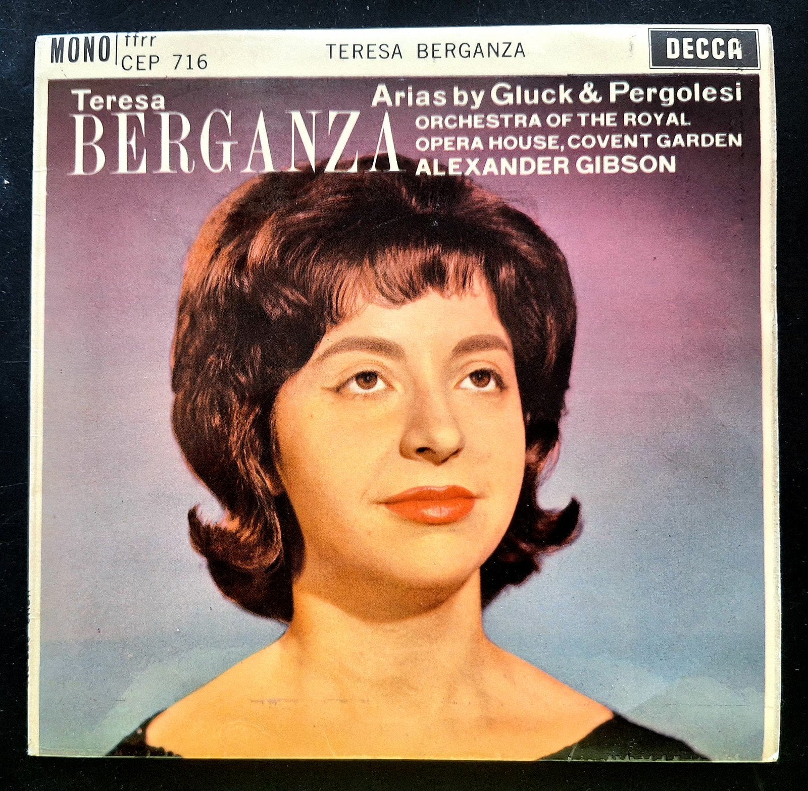 7"-EP/SINGLE  TERESA BERGANZA - Arias By Gluck & Pergolesi, Ophalen of Verzenden, Gebruikt