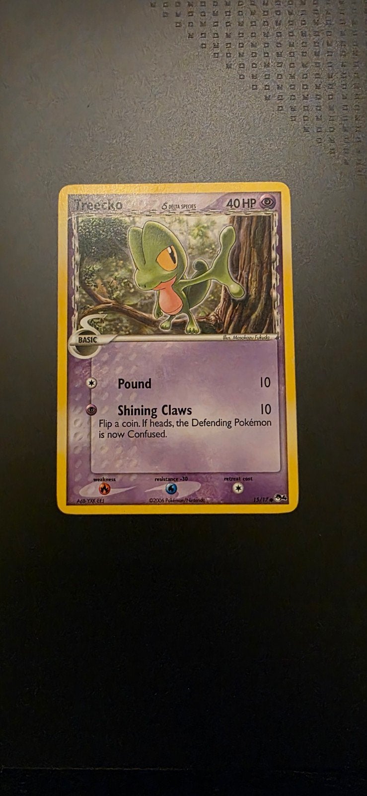Treecko 15/17 Pop Series 4 Pokémon Kaart, Ophalen of Verzenden, Zo goed als nieuw, Losse kaart