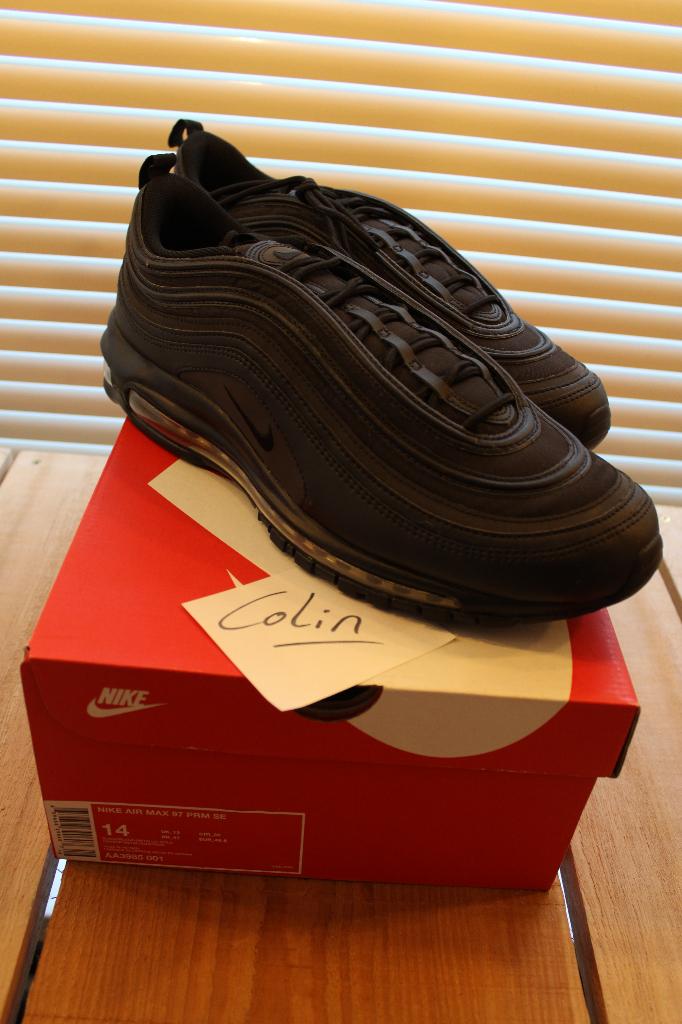 Nike - Air max 97 Black Gold US14, Zwart, Nike, Nieuw, Ophalen of Verzenden