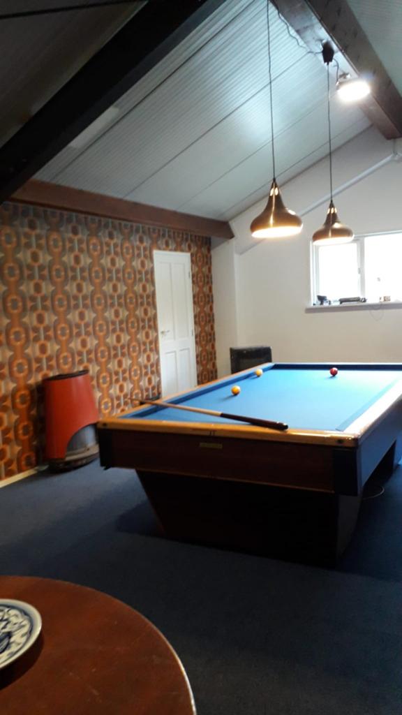 Nette originele  Wilhelmina wedstrijd biljart tafel, Ophalen, Gebruikt, Biljarttafel