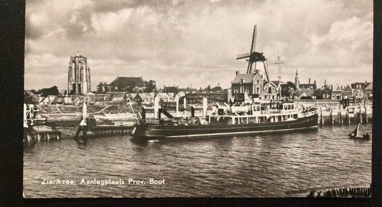 Zierikzee - PSD veerboot  Prins Willem I, Ophalen of Verzenden, 1940 tot 1960, Zeeland