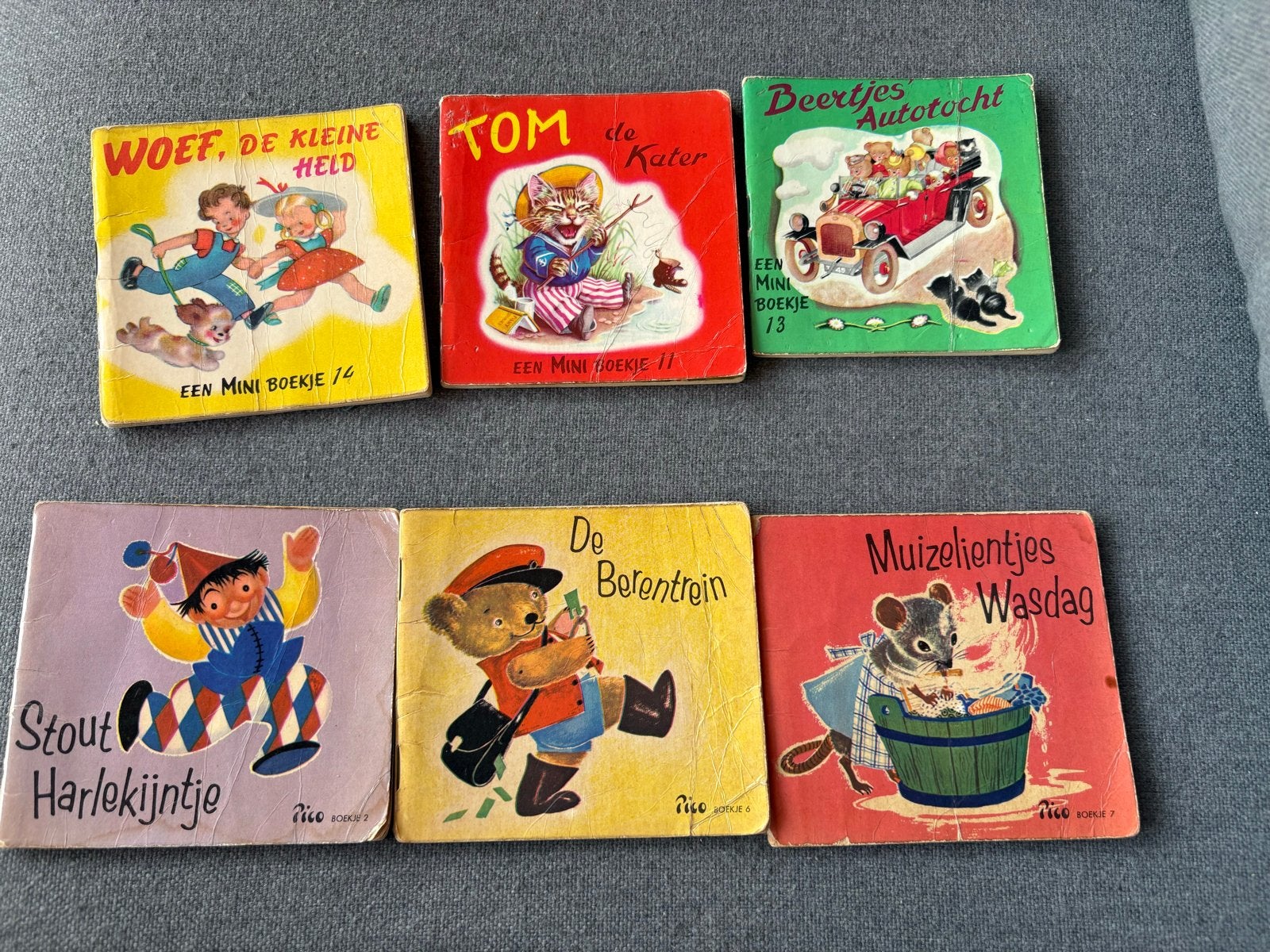 6 vintage Pico & Mini boekjes jaren 50, Boeken, Gelezen, Jongen of Meisje, Ophalen of Verzenden, Voorleesboek