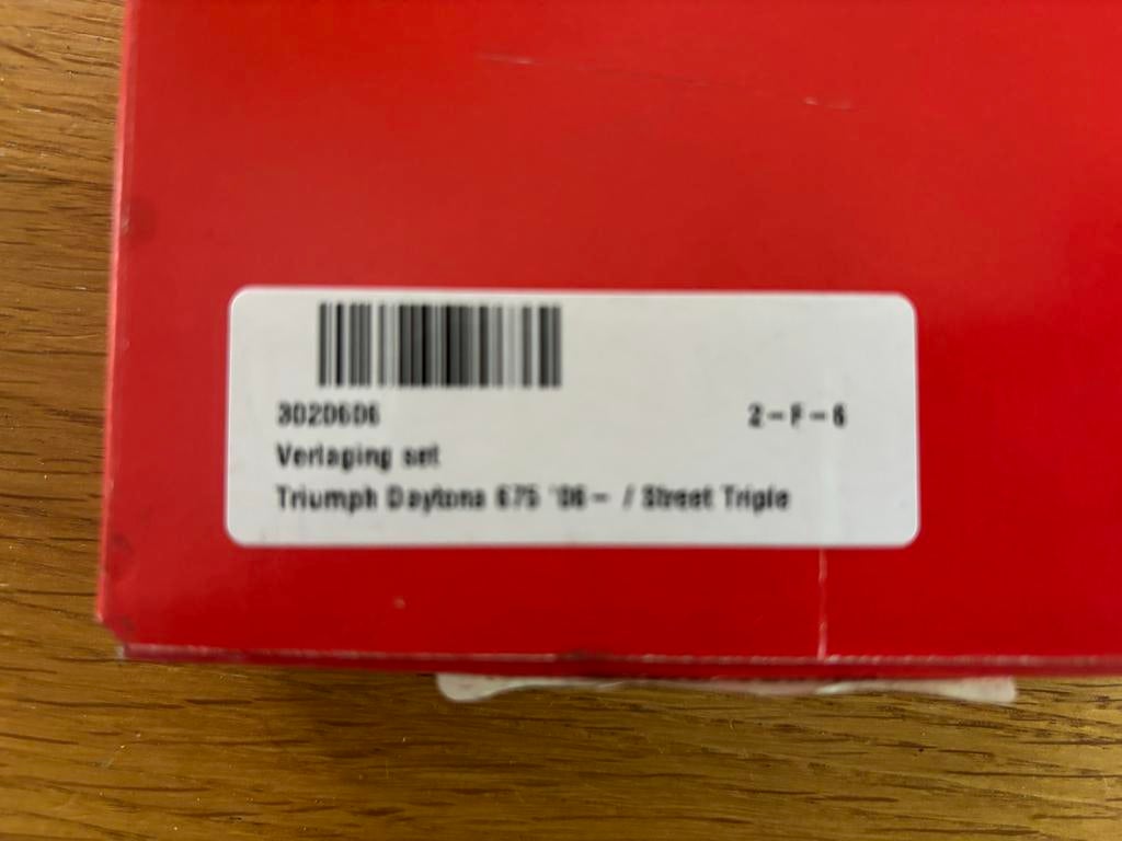 Verlagingsset Triumph 675 Street Triple Daytona, Ophalen of Verzenden, Gebruikt