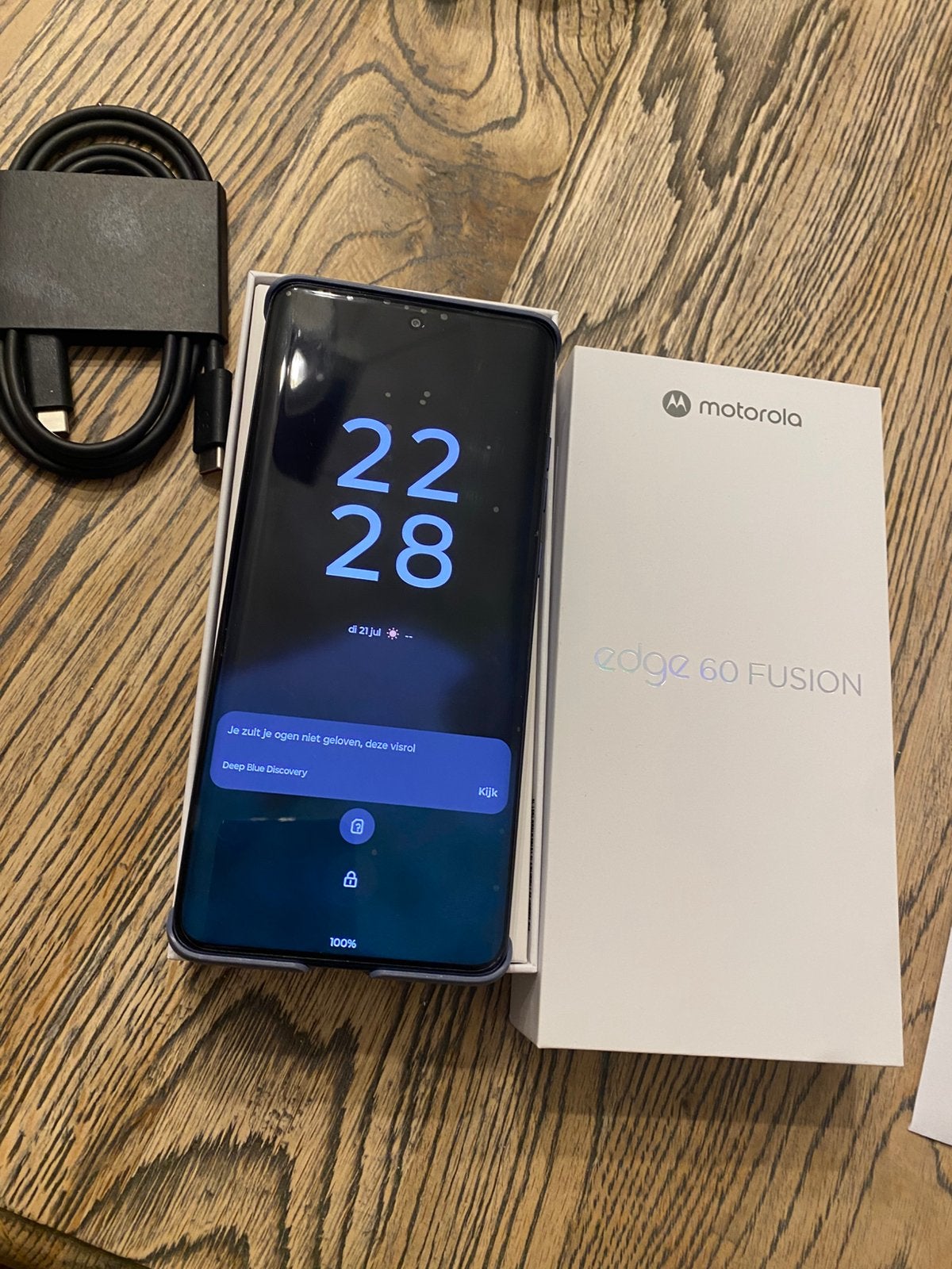 Motorola Edge 60 Fusion, Telecommunicatie, Mobiele telefoons | Motorola, Ophalen, Overige modellen, Blauw, Nieuw