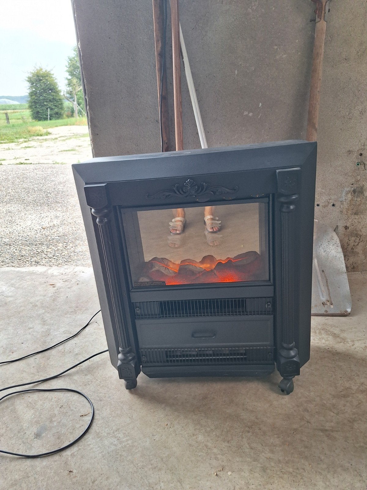 Losstaande electrische haard, Huis en Inrichting, Ophalen, Gebruikt, Overige soorten, Elektrisch