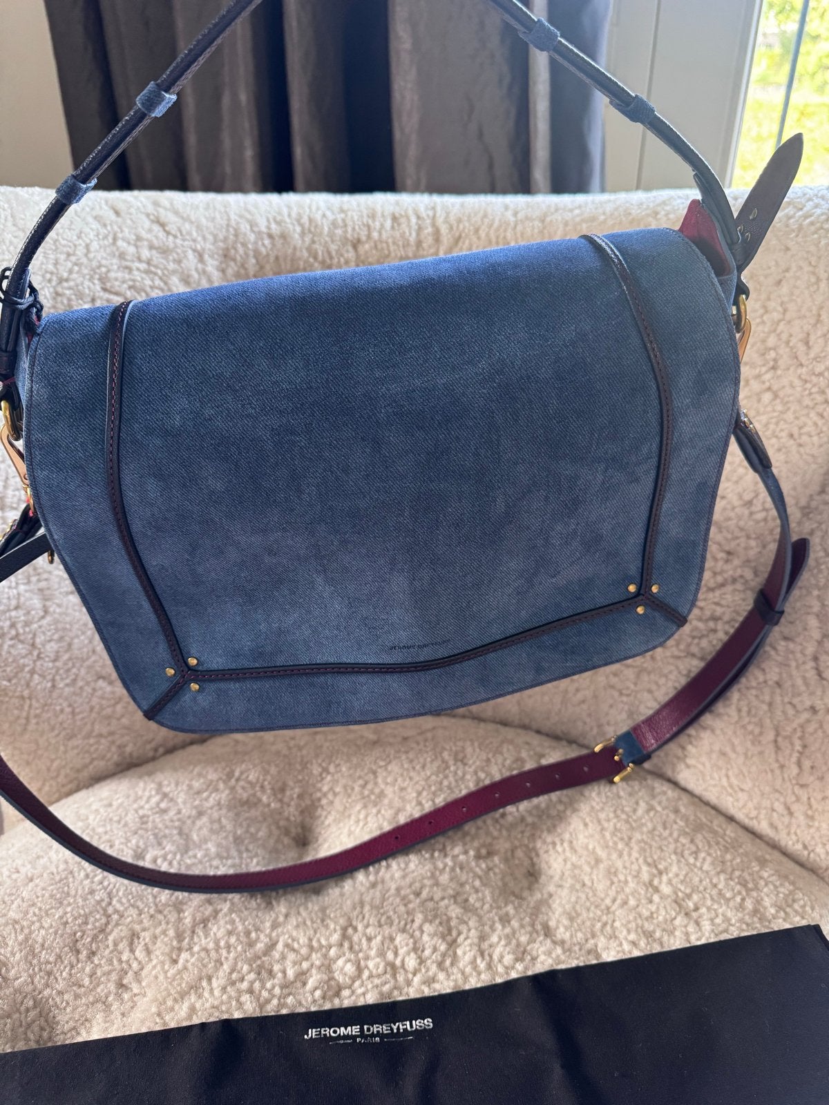 Jerome Dreyfuss Pepito Tas 'Jean's' - Nieuw met labels, Sieraden, Tassen en Uiterlijk, Ophalen, Nieuw, Blauw, Schoudertasje