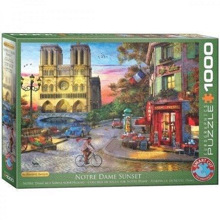Eurographics: Notre Dame Sunset 1000 stukjes, Ophalen of Verzenden, 500 t/m 1500 stukjes, Nieuw, Legpuzzel