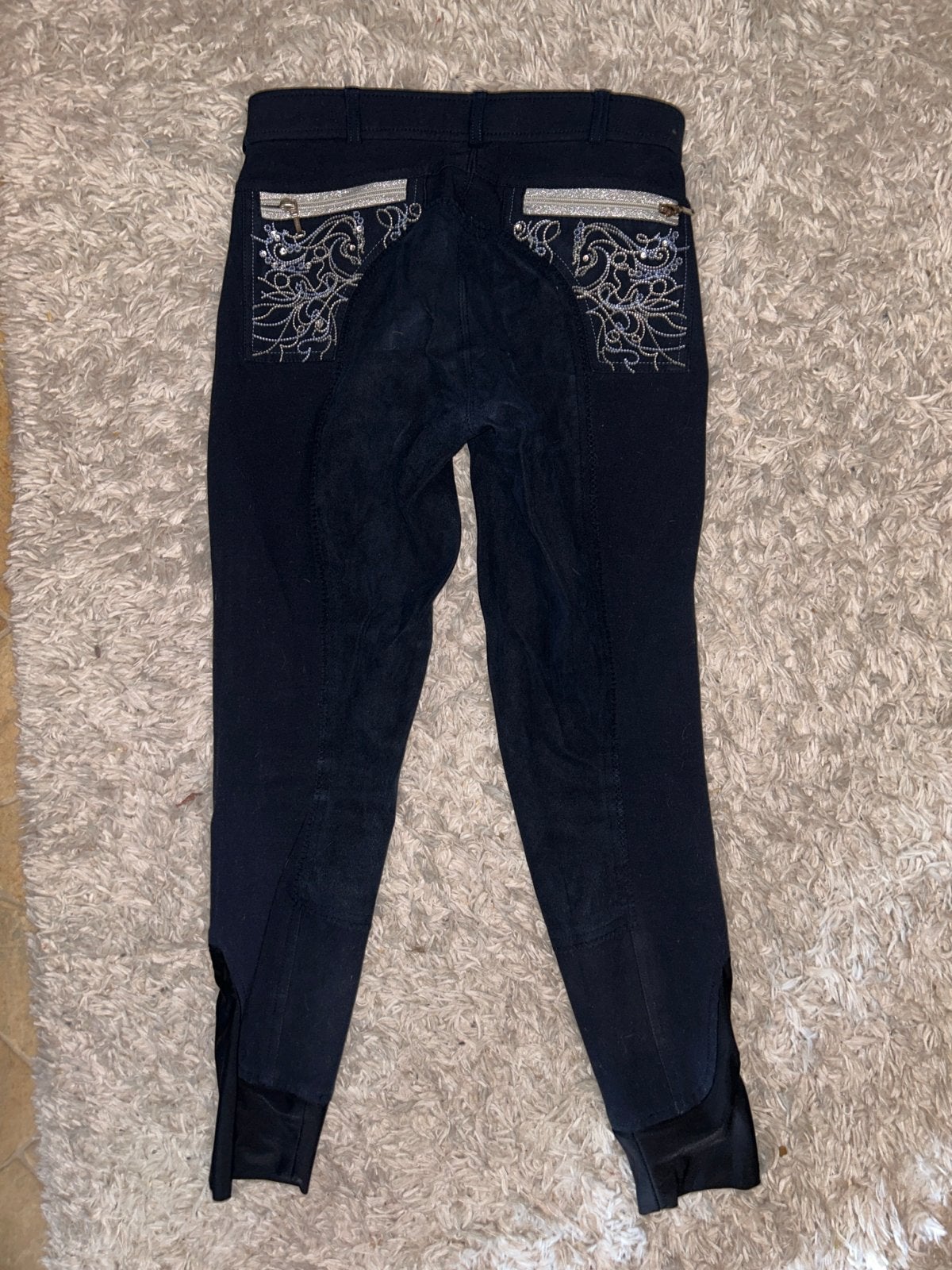 Hele elegante blauwe paardrijbroek stretch maat S/M, Ophalen of Verzenden, Dressuur, Onderkleding