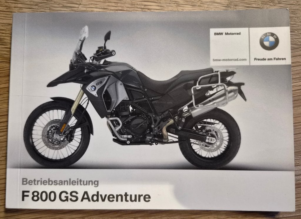Handboek BMW F800 GS Adventure, Ophalen of Verzenden, Gebruikt