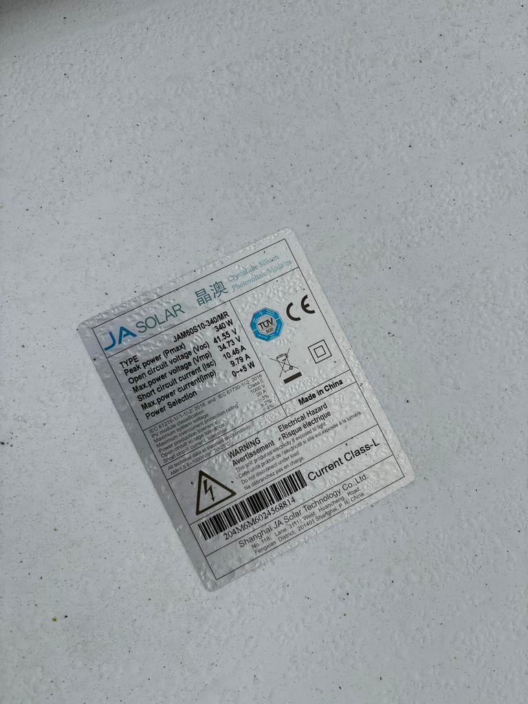 340 Wp Zonnepanelen met Van der Valk Onderconstructie, Doe-het-zelf en Verbouw, Zonnepanelen en Toebehoren, Ophalen, Zo goed als nieuw