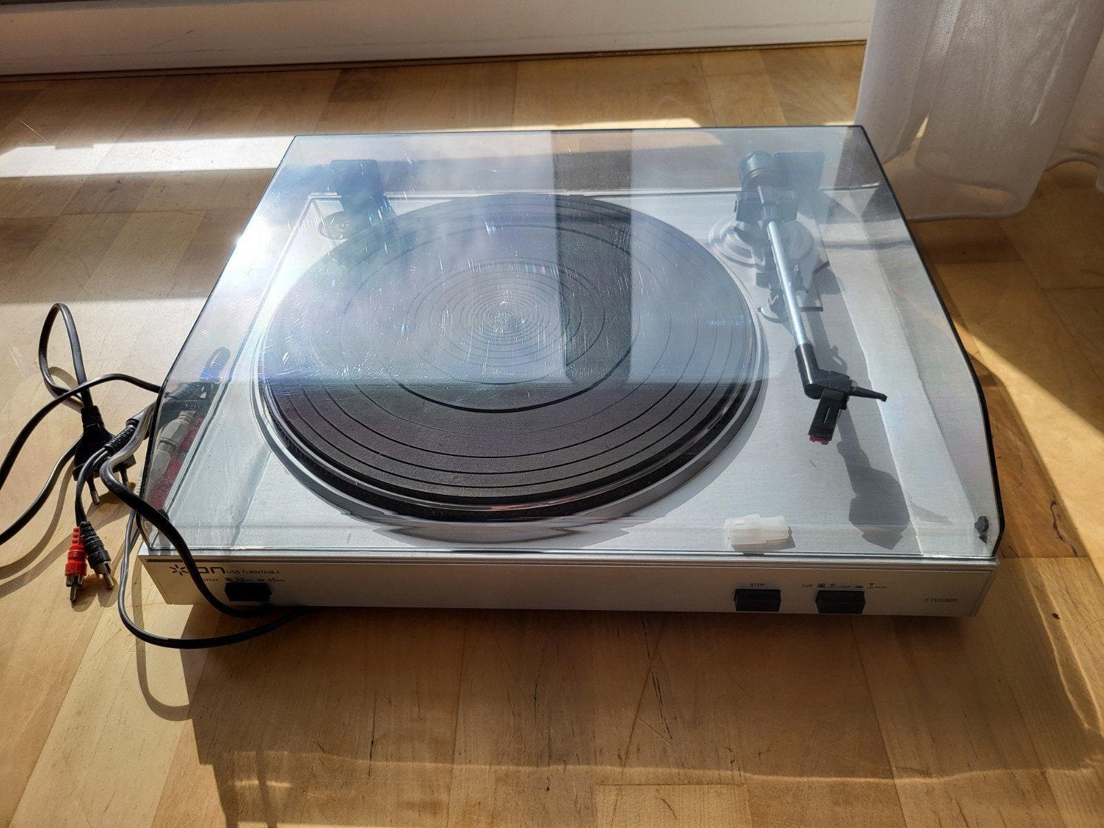 Ion USB Platenspeler met losse afdekkap, Gebruikt, USB-aansluiting, Platenspeler, Ophalen