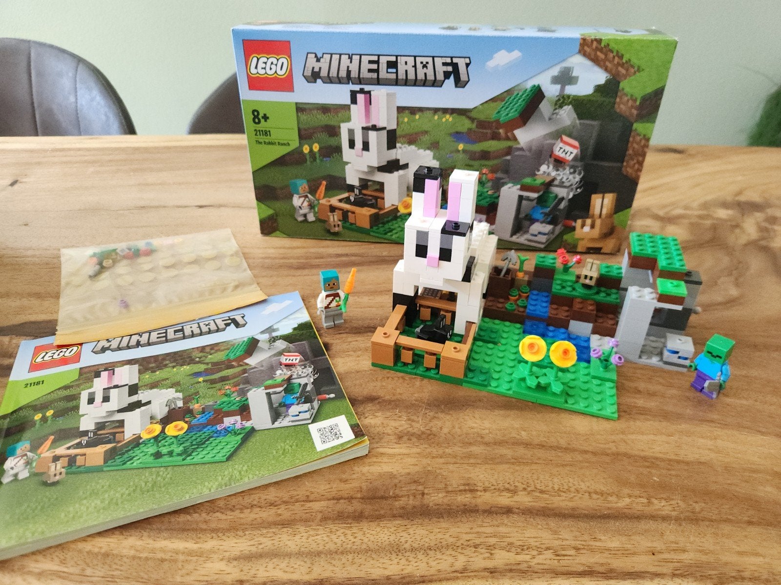 Minecraft Lego 21181 De konijnenhoeve, Minecraft, Lego, Ophalen of Verzenden, Zo goed als nieuw