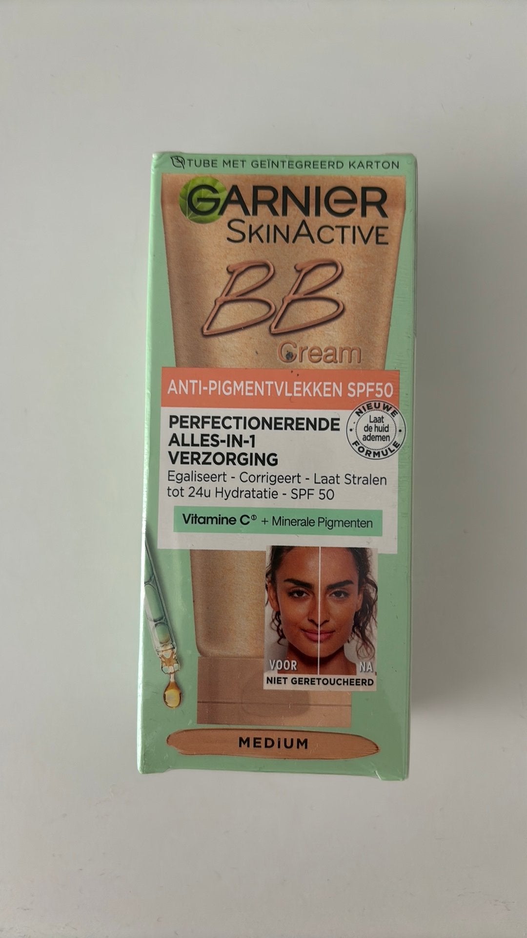 Garnier BB cream anti pigmentvlekken spf 50, Sieraden, Tassen en Uiterlijk, Uiterlijk | Gezichtsverzorging, Ophalen of Verzenden