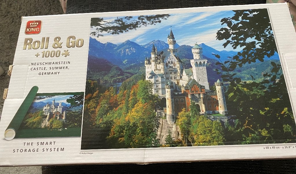 Puzzel Neuschwanstein Dtsl 1000 stuks, Ophalen of Verzenden, 500 t/m 1500 stukjes, Zo goed als nieuw, Legpuzzel