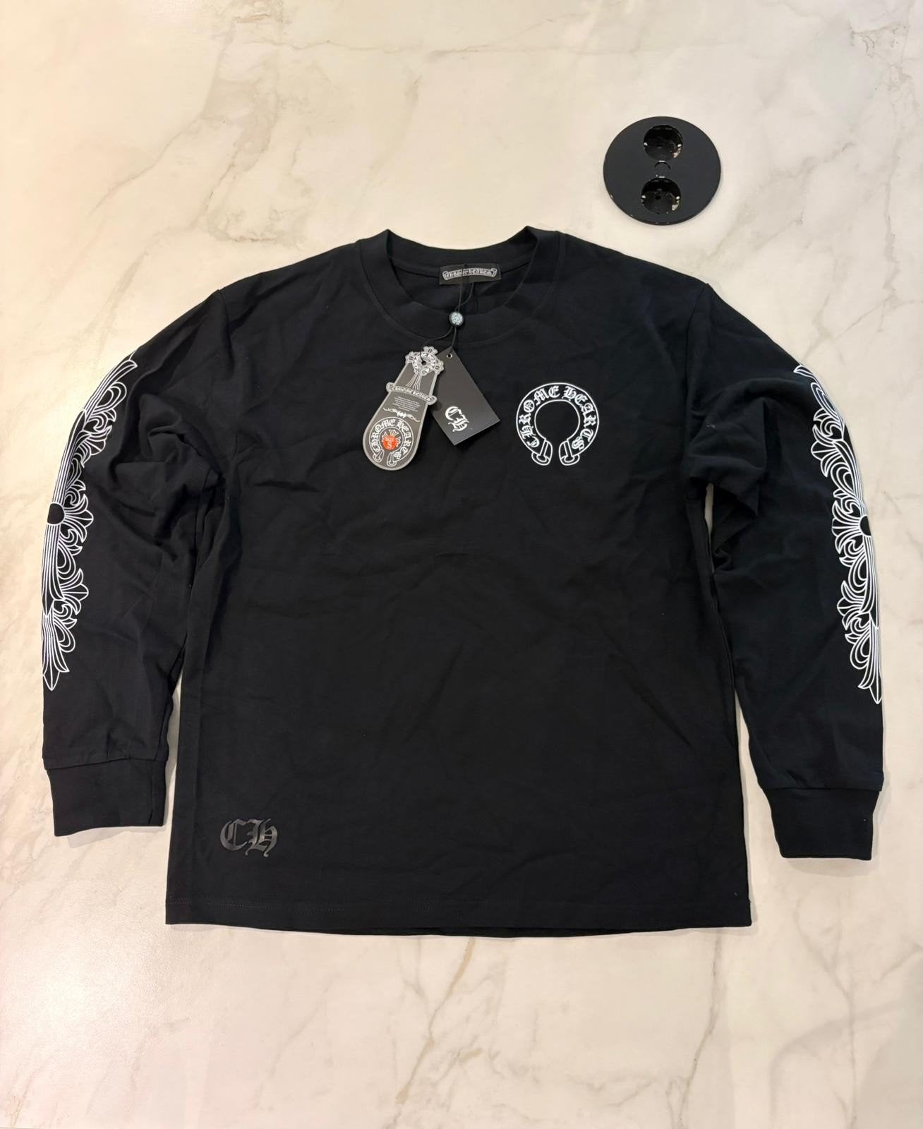 Chrome hearts longsleeve, Kleding | Heren, Ophalen of Verzenden, Nieuw, Zwart