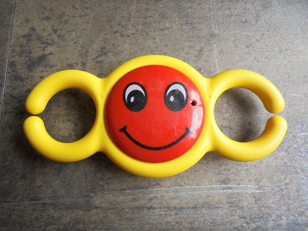 Lego Primo Teether Chain Link with Face Pattern (zie foto's), Ophalen of Verzenden, Gebruikt, Losse stenen, Lego Primo