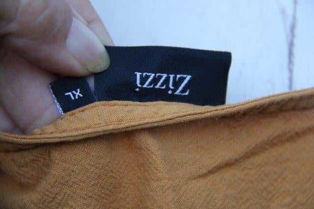 Ballonjurk oker Zizzi mt XL Vaste prijs AANBIEDING, Kleding | Dames, Jurken, Zizzi, Geel, Maat 46/48 (XL) of groter, Ophalen of Verzenden
