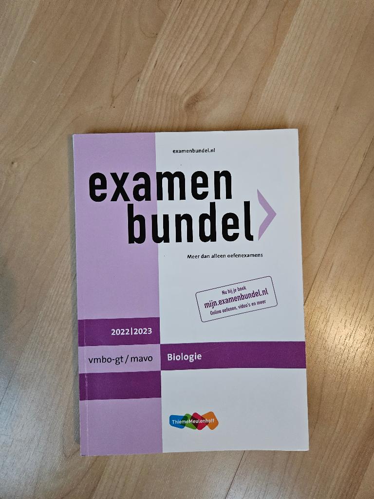 Examenbundel Biologie VMBO-gt / tl / mavo, Boeken, VMBO, Biologie, ThiemeMeulenhoff, Ophalen of Verzenden