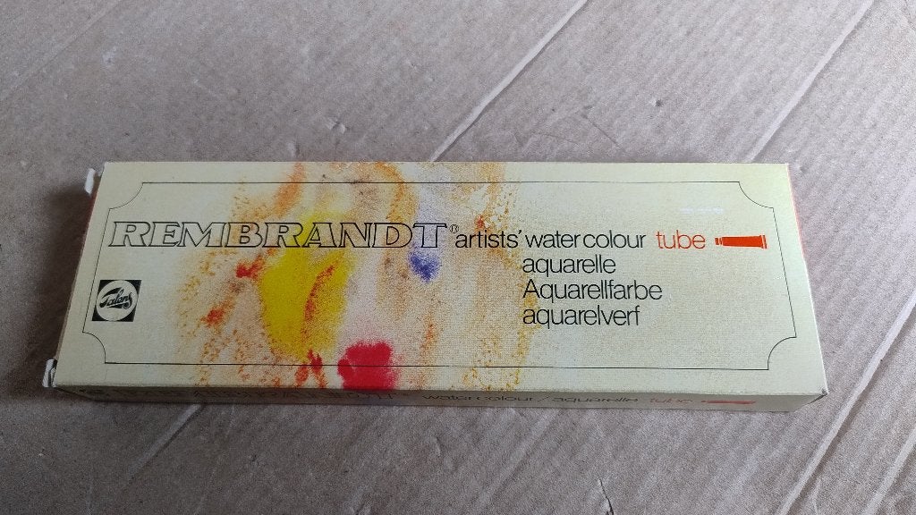 Rembrandt Talens aquarelverf set 12 tubes in metalen doos, Ophalen of Verzenden, Nieuw, Overige typen