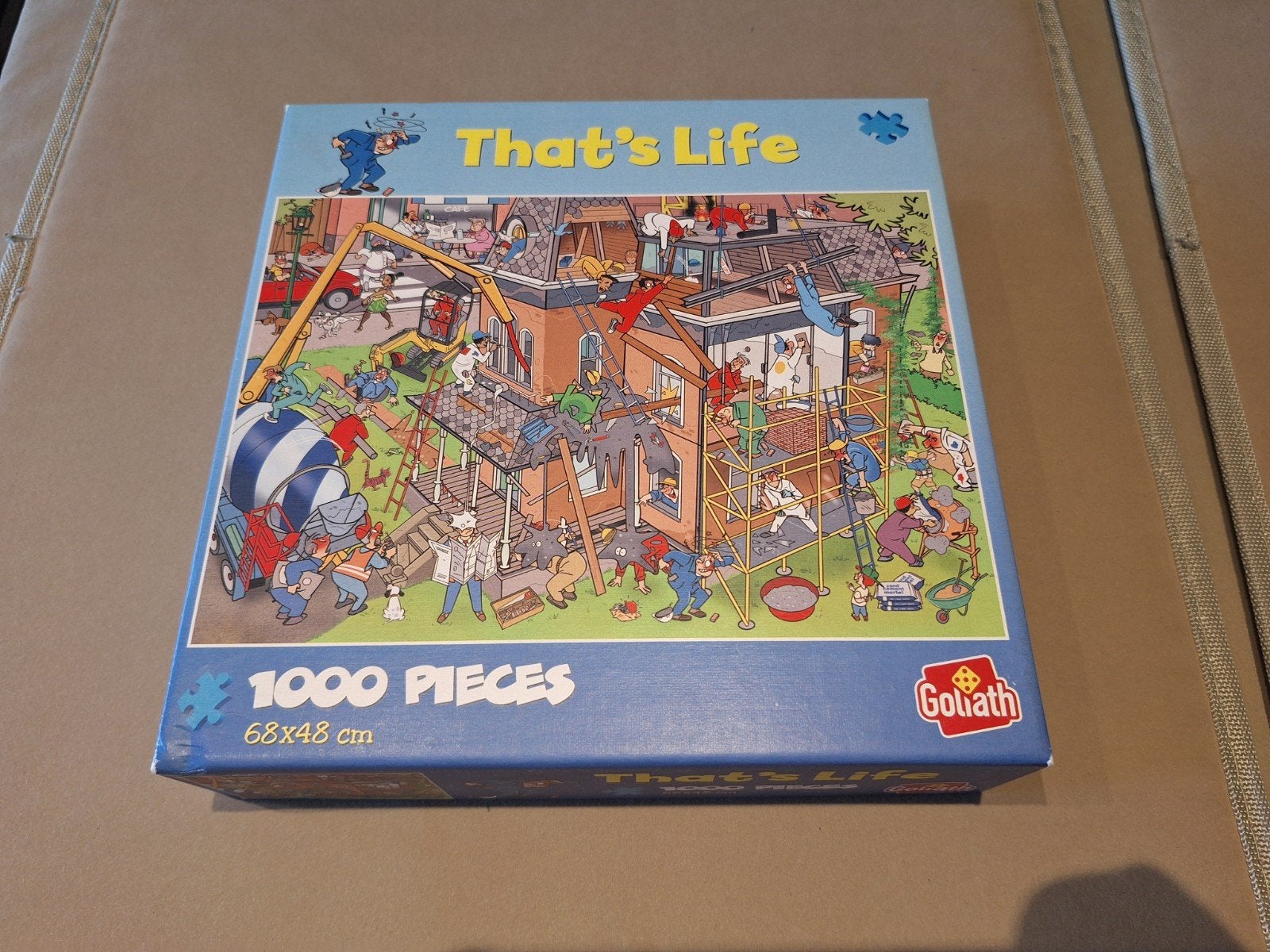 Goliath That's Life Legpuzzel 1000 stukjes - Bouwplaats, Ophalen of Verzenden, 500 t/m 1500 stukjes, Zo goed als nieuw, Legpuzzel