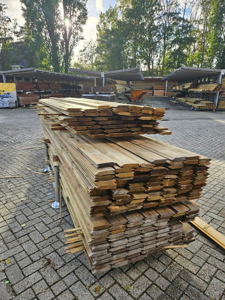 Partij B-keuze blokhutdelen, rabatdelen en schuttingdelen!!, Ophalen, Zo goed als nieuw, 250 cm of meer, Planken
