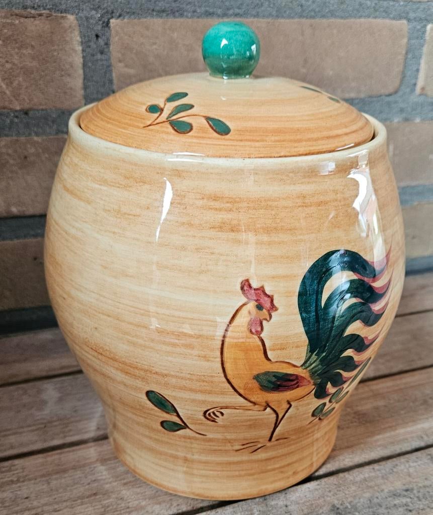 Voorraad pot met deksel, Antiek en Kunst, Antiek | Keramiek en Aardewerk, Ophalen of Verzenden