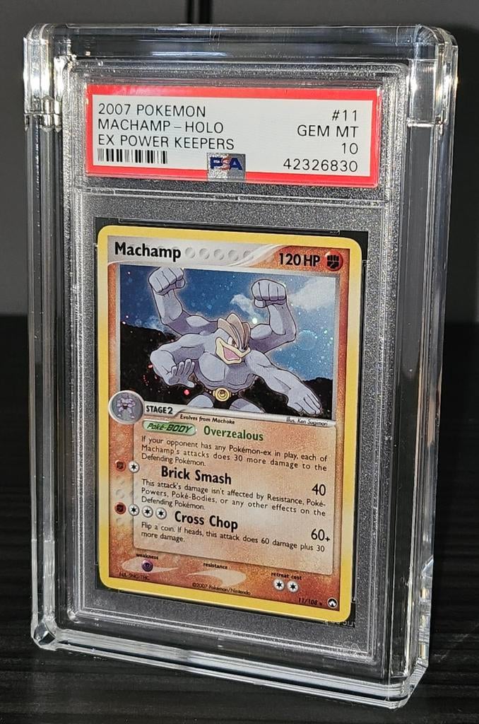 Pokemon - Machamp Holo EX Power Keepers #11 PSA 10 - Low pop, Ophalen of Verzenden
