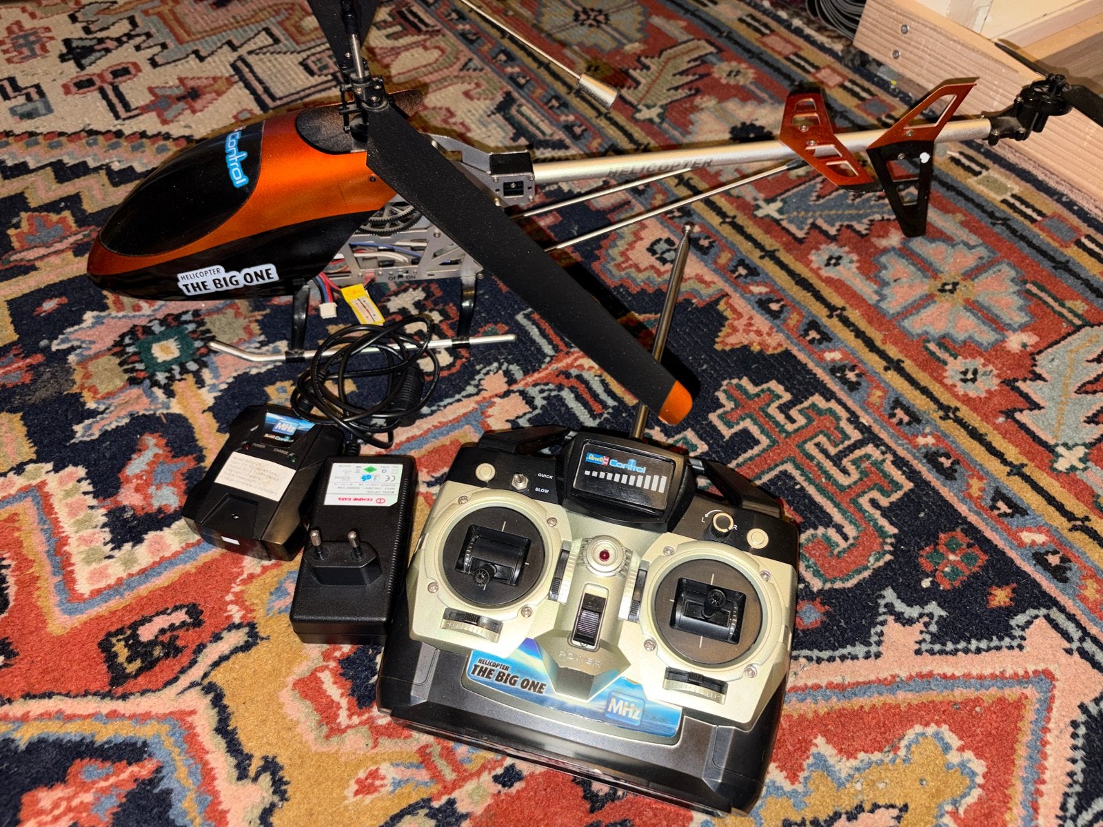 Grote RC Helikopter "The Big One" met afstandsbediening, Hobby en Vrije tijd, Gebruikt, RTF (Ready to Fly), Helikopter, Ophalen