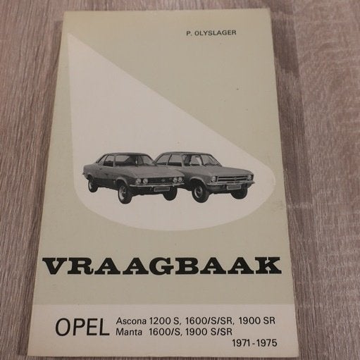 Opel Ascona en Manta 1971 1975 vraagbaak 1.2 1.6 en 1.9, Ophalen of Verzenden, Gelezen, Opel