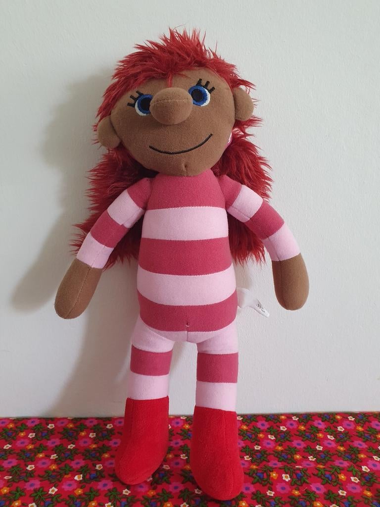 Sassa pop knuffel Het Zandkasteel /- 40 cm, Gebruikt, Overige typen, Ophalen of Verzenden, Middelgroot (20 tot 80 cm)
