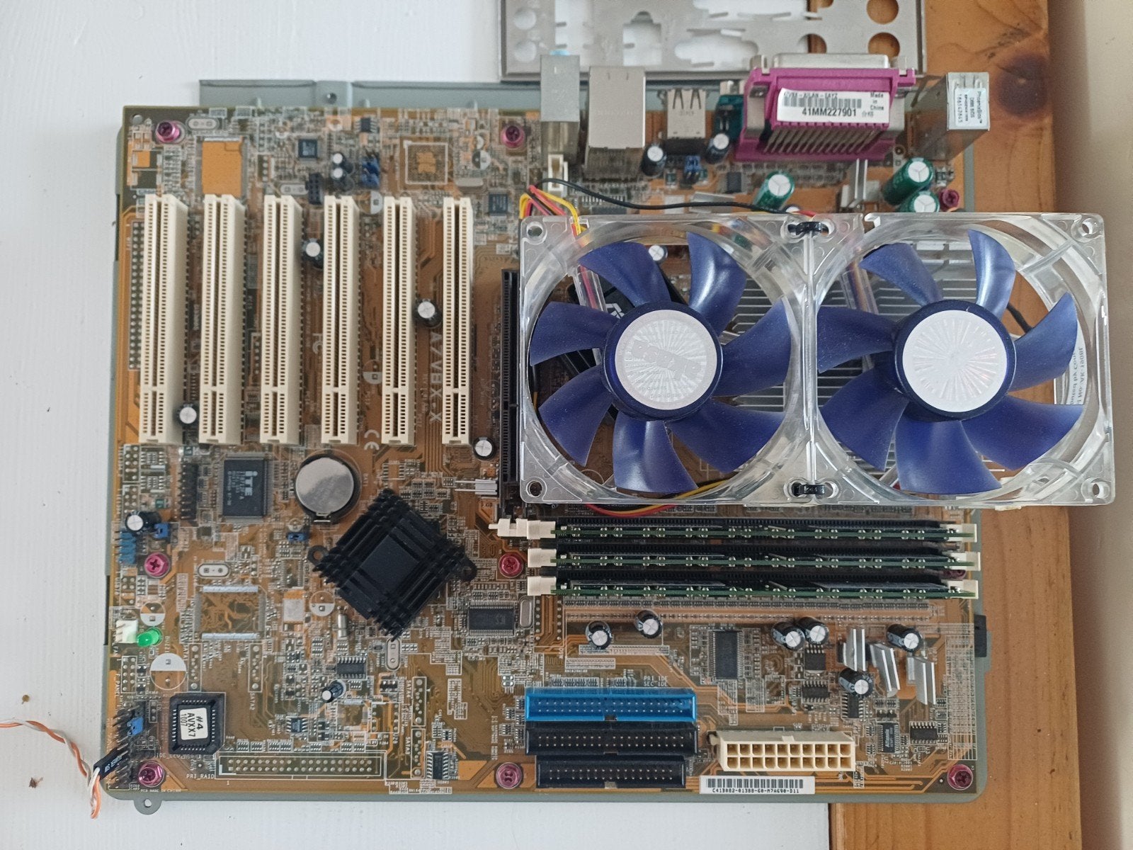 asus a7v8x-x moederbord + amd athlon xp 2800, Gebruikt, Ophalen of Verzenden, DDR, ATX