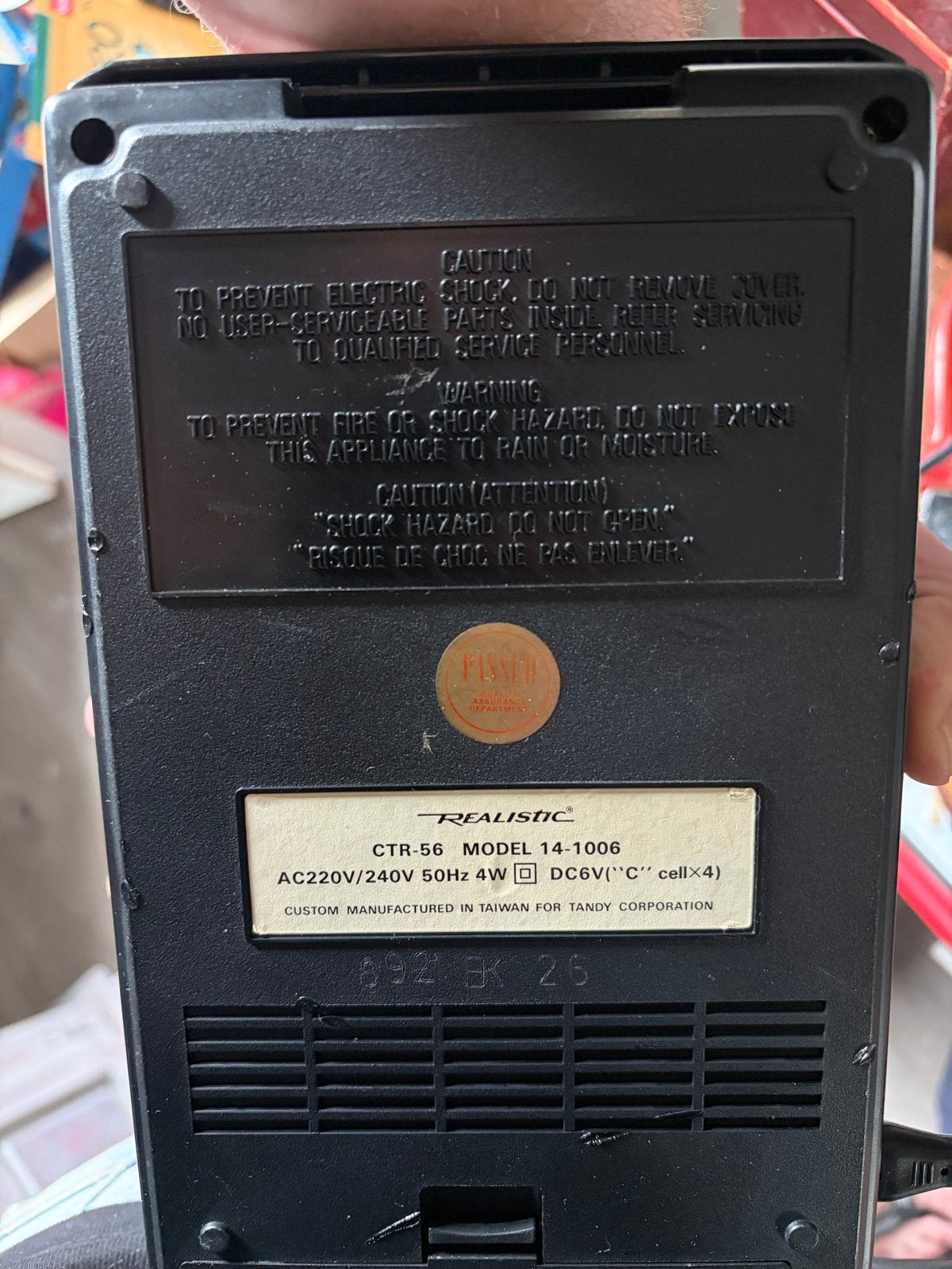 Realistic CTR-56 Cassette Bandrecorder met microfoon, Audio, Tv en Foto, Ophalen of Verzenden, Bandrecorder