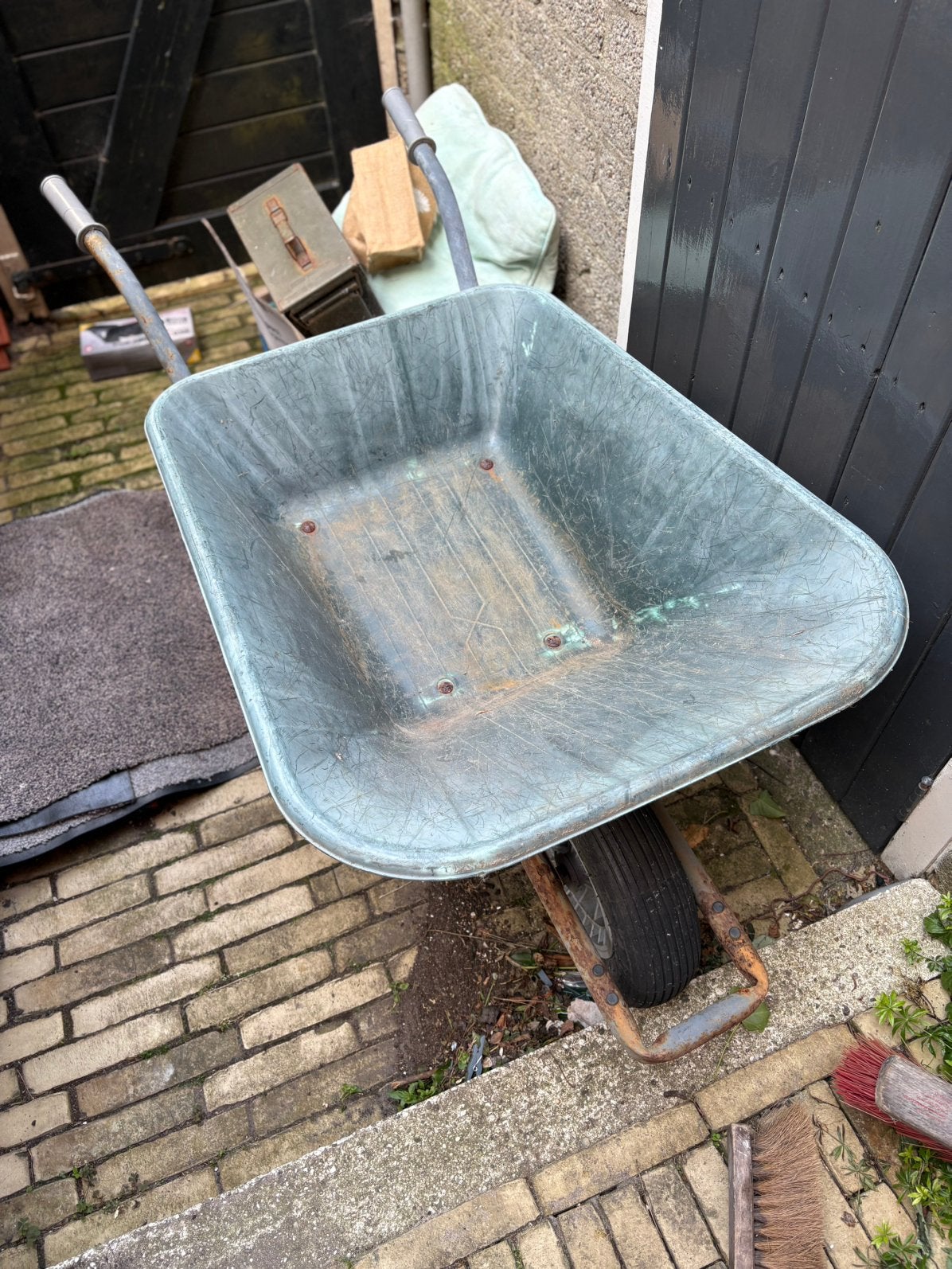 Kruiwagen, Ophalen, Gebruikt, Handmatig, Eenwielig