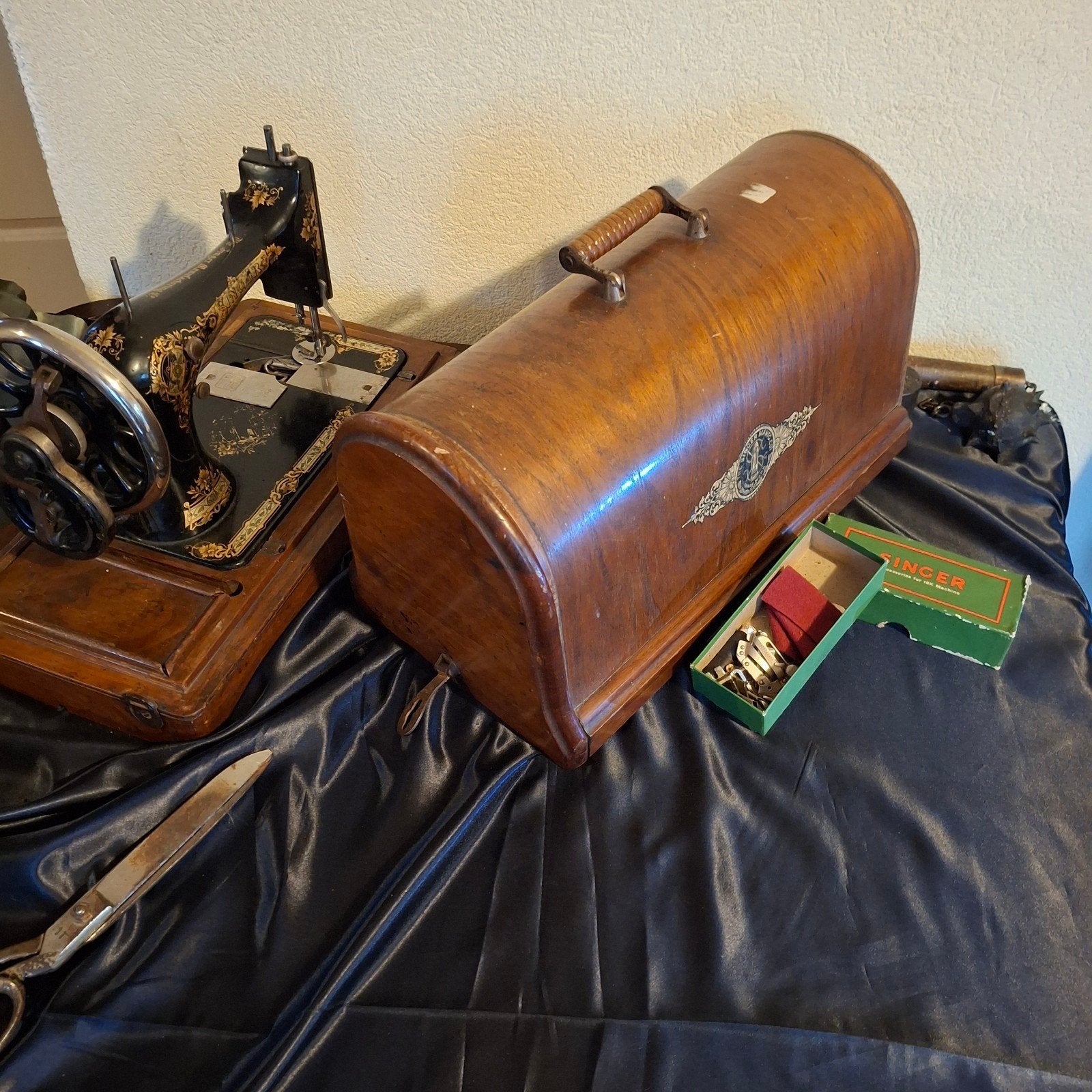 SINGER Naaimachine m411573 uit 1900 - Kilbowie Schotl, Ophalen of Verzenden
