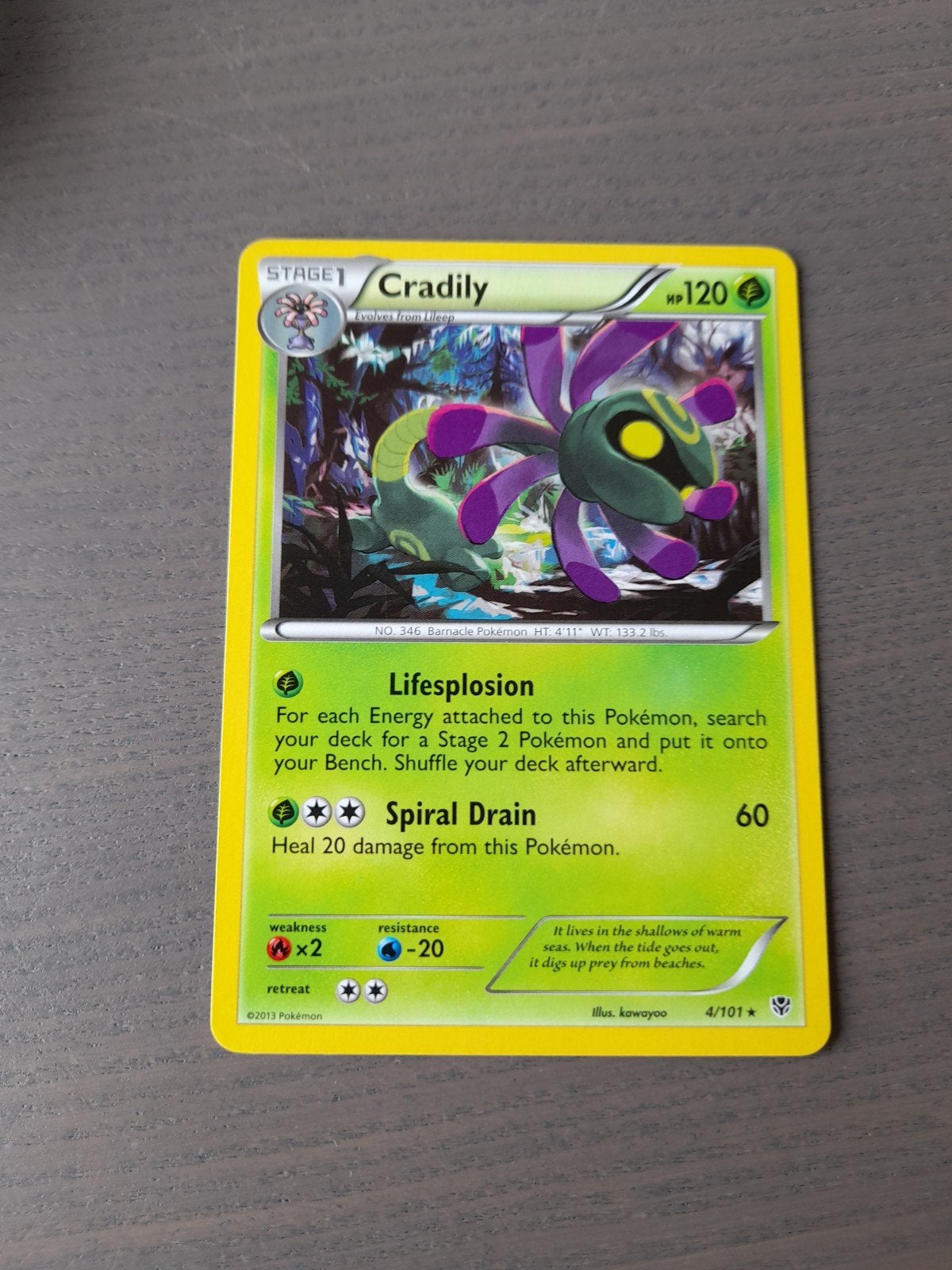 Plasma blast 4/101 cradily, Ophalen of Verzenden, Gebruikt, Losse kaart