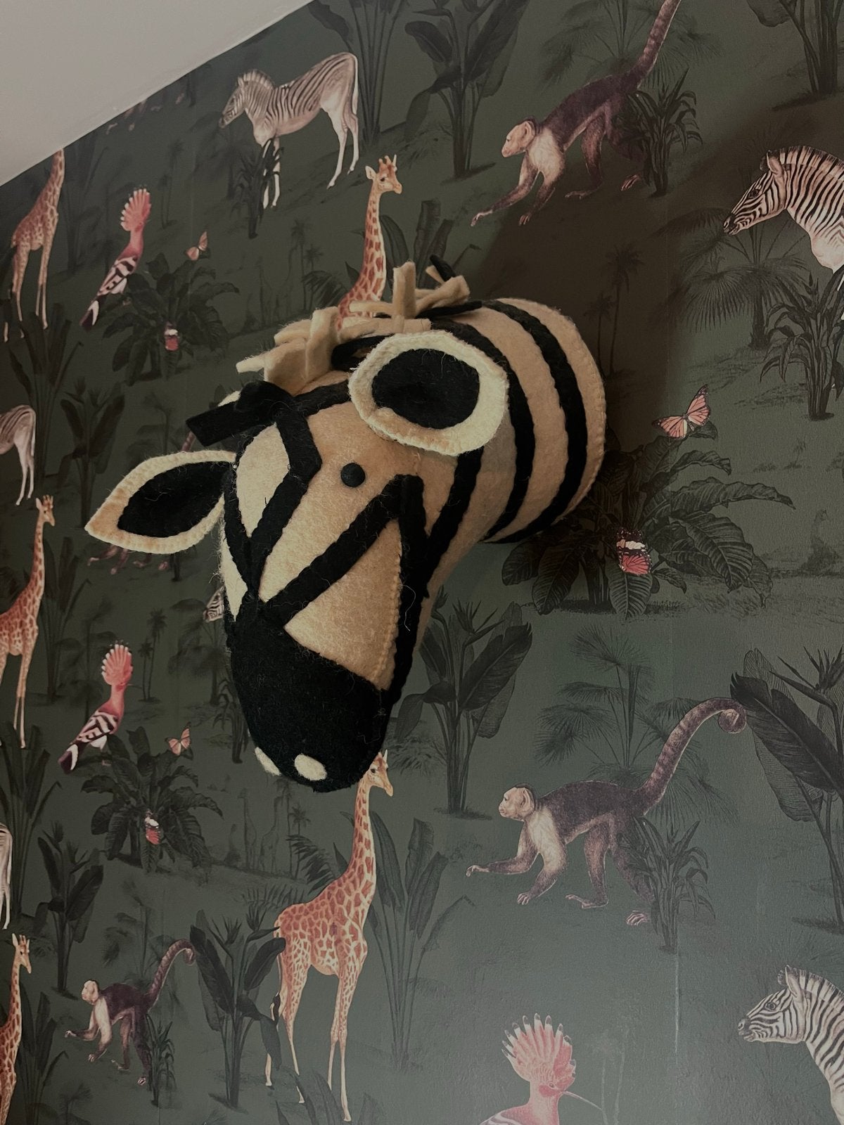 Zebra wanddecoratie | zo goed als nieuw | Loods5, Zwart, Ophalen of Verzenden, Zo goed als nieuw, Modern